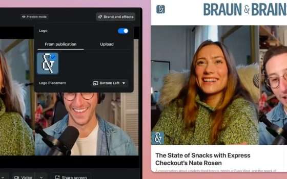 Substack lancia uno studio di registrazione video integrato