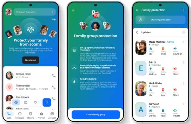 La funzionalità Family Protection di Truecaller