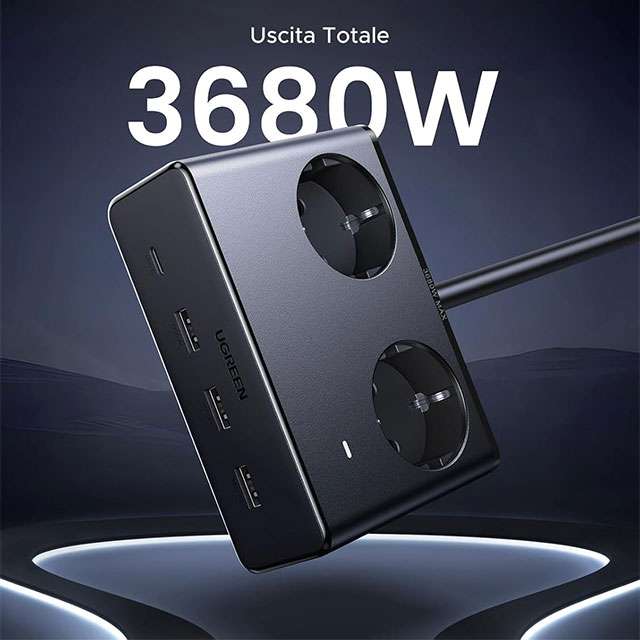 La ciabatta multipresa 6-in-1 di UGREEN