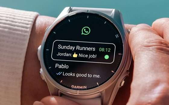 Hai un Garmin? Puoi usare WhatsApp senza tirare fuori il telefono