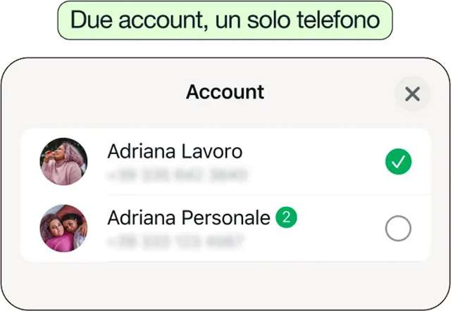 Nuove funzionalità per WhatsApp: due account, un solo telefono