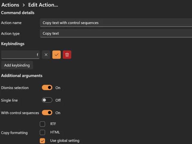 La personalizzazione dei tasti associati alle azioni in Windows Terminal