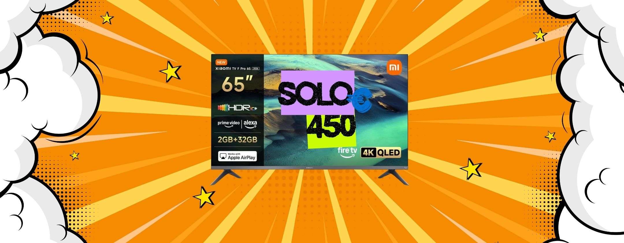 xiaomi-fire-tv-f-pro-65-pollici-450-euro-amazon-coupon