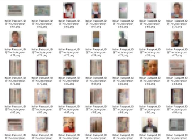 Documenti identità su Telegram