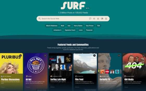 Flipboard Surf: nuova app per social media decentralizzati