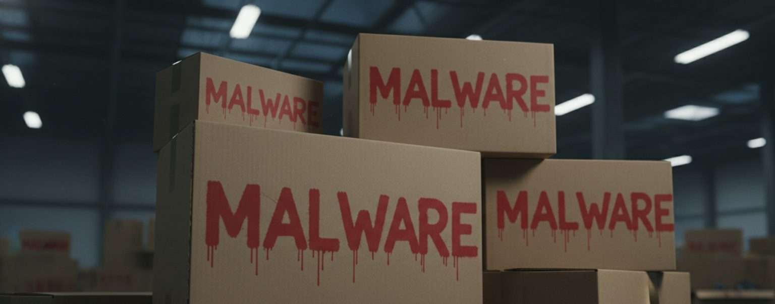 Anteprima: Avviso di consegna pacco con malware allegato