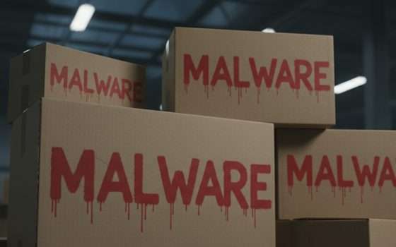 Avviso di consegna pacco con malware allegato