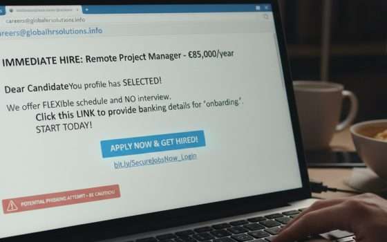 Attenzione alle offerte di lavoro: pericolo phishing