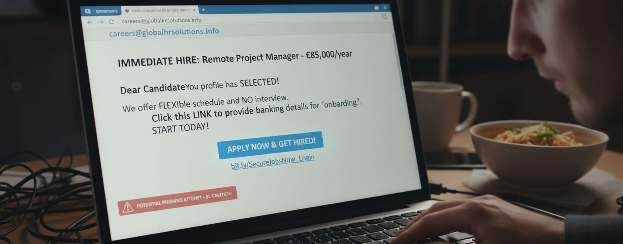 Phishing offerte di lavoro