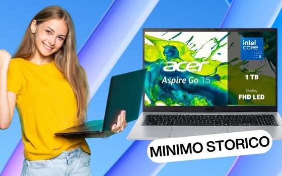 acer Aspire Go 15 al minimo storico su Amazon è da prendere al volo