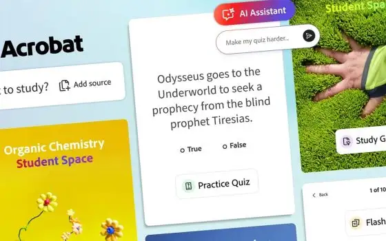AI per studiare: Adobe Acrobat Student Spaces sfida NotebookLM
