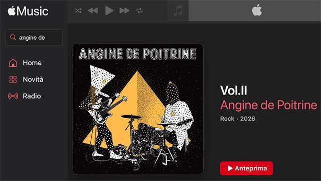 Gli Angine de Poitrine in streaming su Apple Music