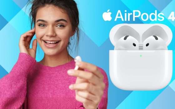Apple AirPods 4: le mitiche cuffiette Bluetooth in sconto su Amazon