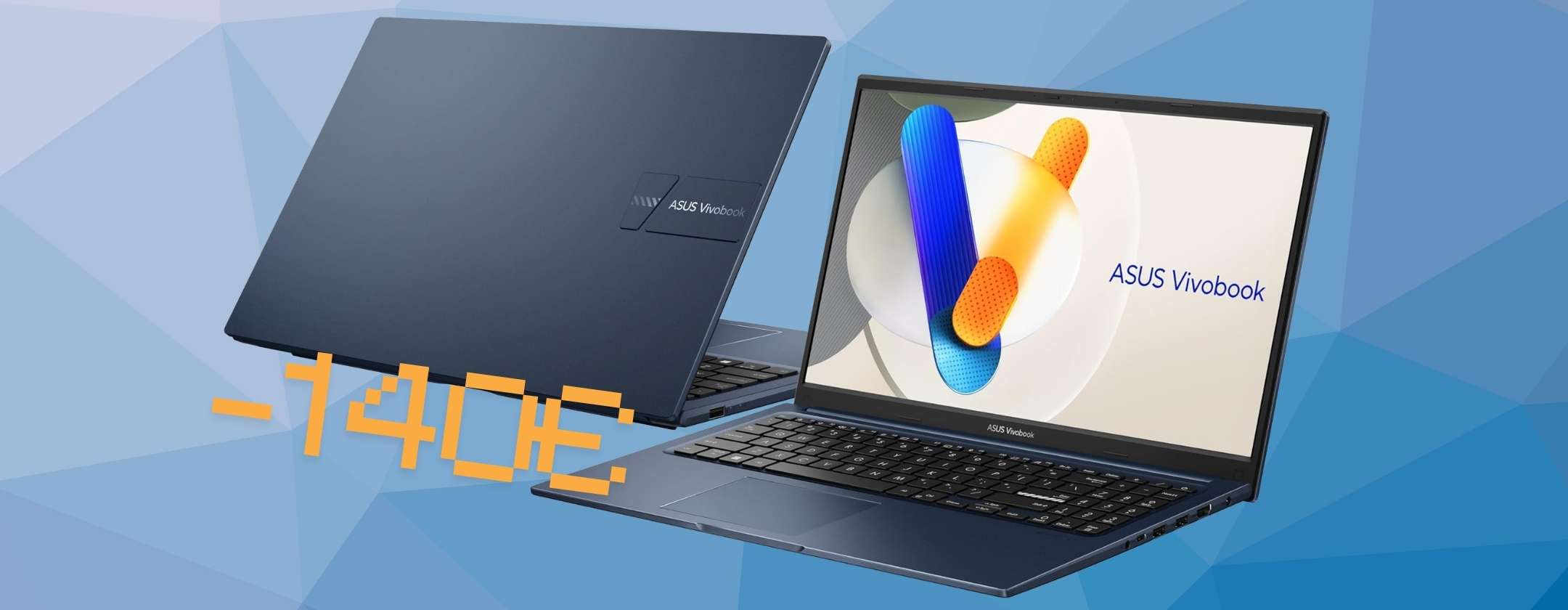 ASUS Vivobook 15 con i7, RAM 16GB, 512GB SSD è potente e costa il giusto