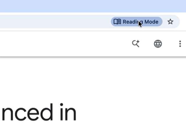 La nuova modalità di lettura immersiva in Chrome