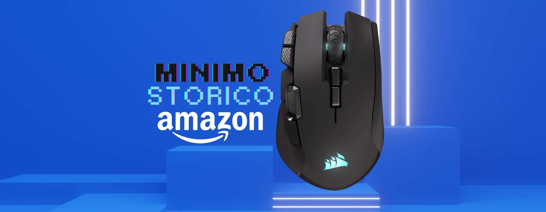 Corsair IRONCLAW WIRELESS SE: strabiliante mouse da Gaming oggi in sconto