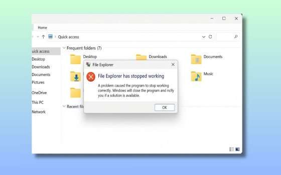 Il misterioso crash di Esplora File non era colpa di Windows