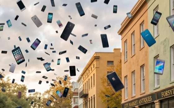 In Georgia stanno piovendo smartphone dal cielo