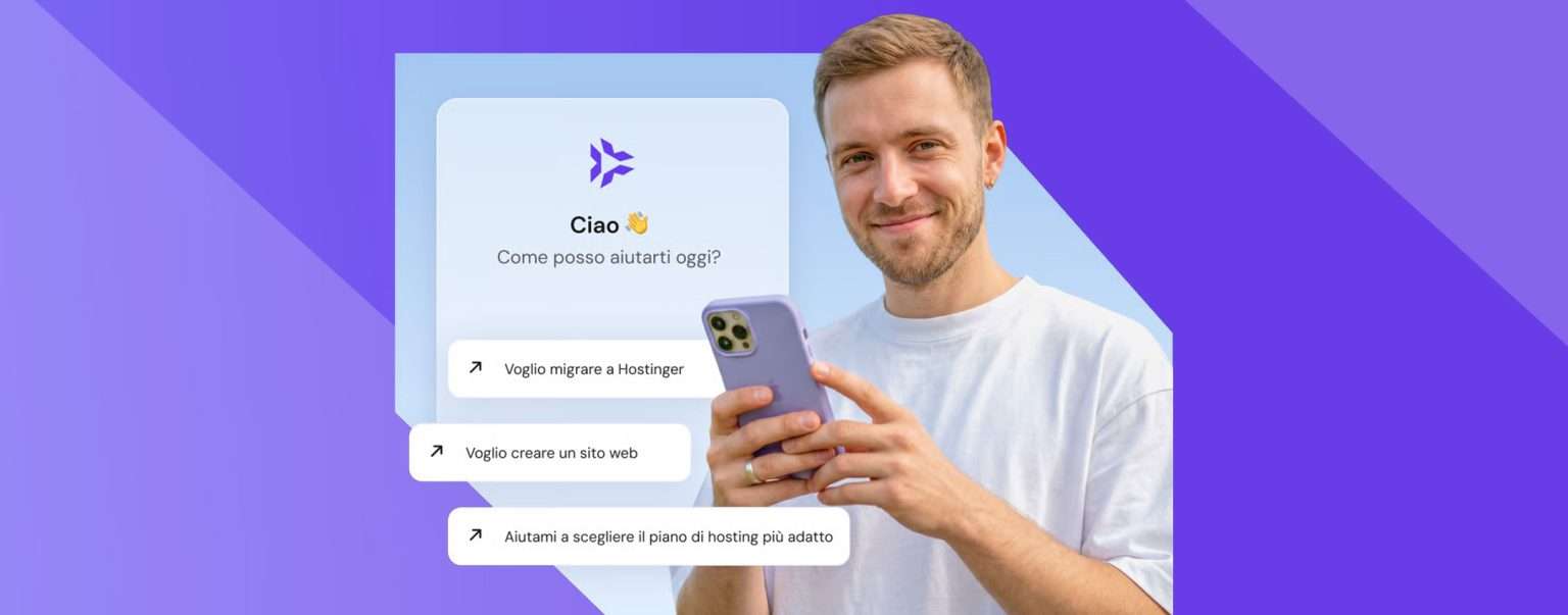 Anteprima: Crea il tuo sito web l’AI di Hostinger: solo 2,99 euro/mese