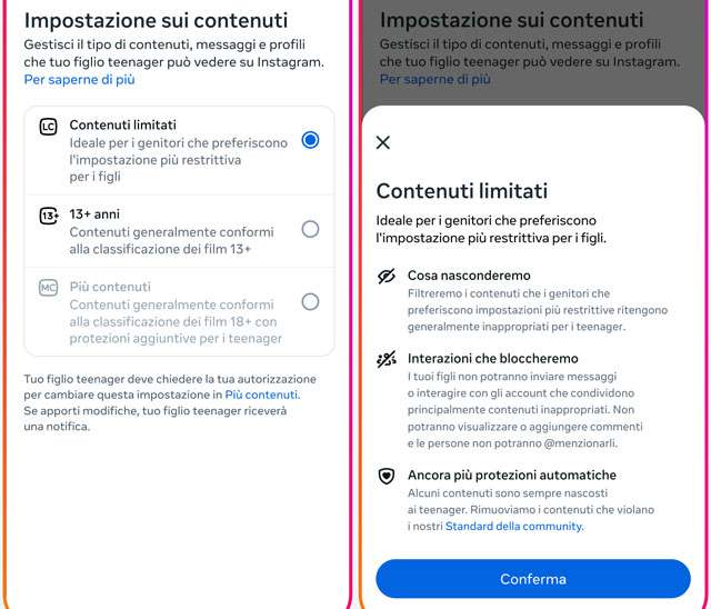 Le nuove impostazioni di Instagram sui contenuti per i teenager