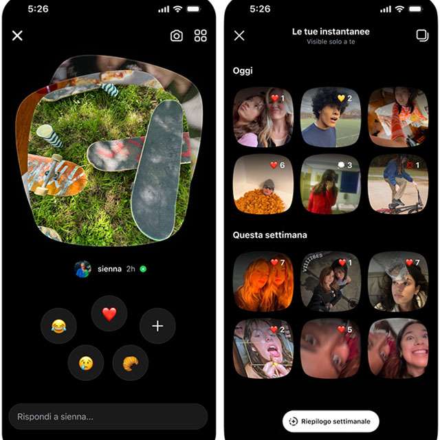 Screenshot per Instagram Instants