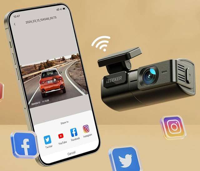 La dashcam per auto iZEEKER iD240
