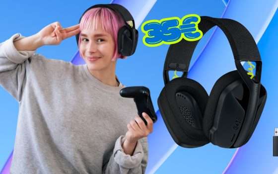 Logitech G G435 LIGHTSPEED: cuffie da gaming comodissime a soli 35€