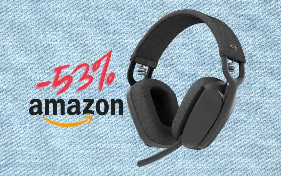 Logitech Zone Vibe 100: cuffie wireless con microfono al minimo storico