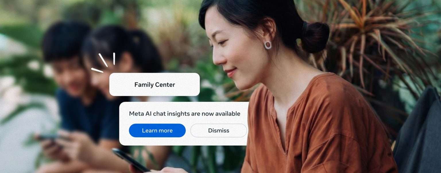 Anteprima: Meta dirà ai genitori di cosa parlano i figli con l’AI