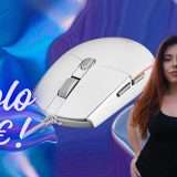 Tappetino Mouse Ergonomico Con Supporto Per Polso – Gomma Antiscivolo – Viola Oro Marmo