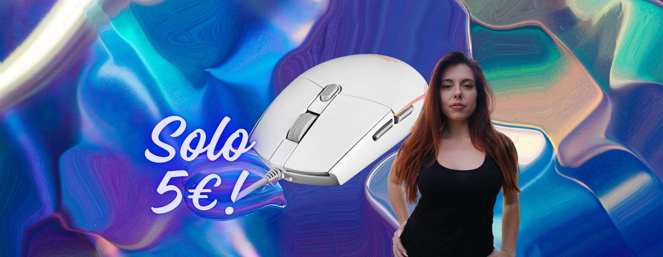 Il Mouse Gaming MMG non costa niente su Amazon: ora a soli 5€