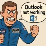 Outlook non funziona nello spazio, poveri astronauti di Artemis II...