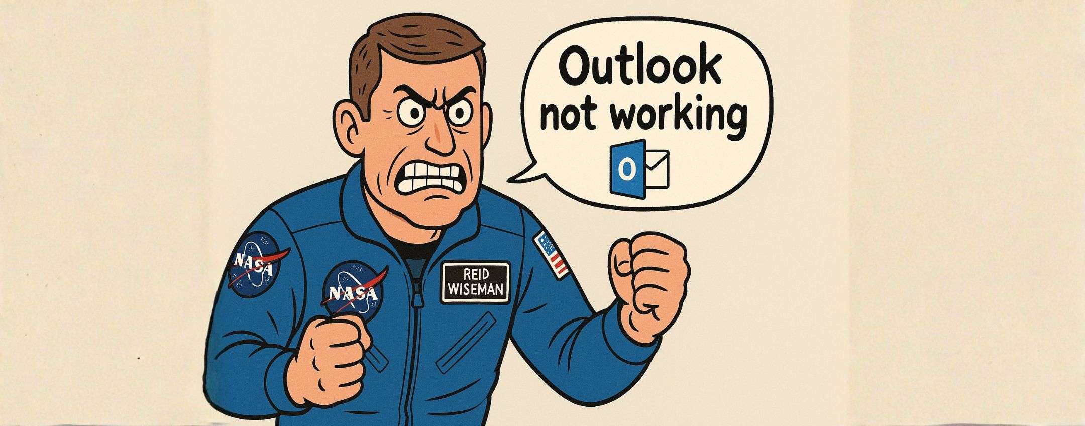 Gli astronauti di Artemis II hanno avuto problemi con Outlook