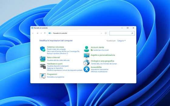 Il vecchio Pannello di controllo ha i giorni contati su Windows 11