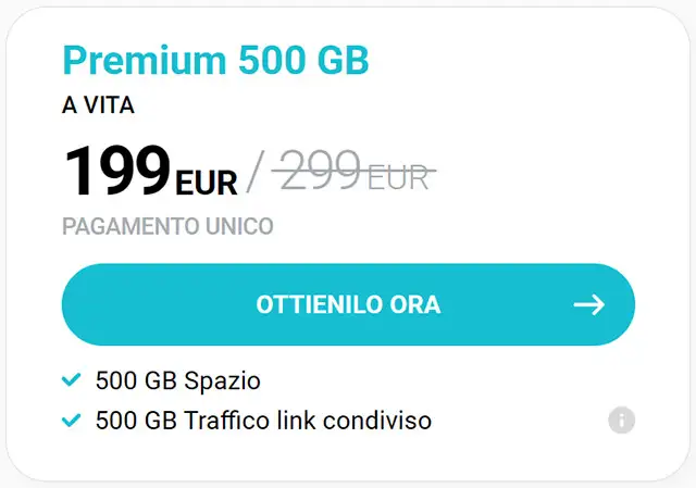 La promozione sui piani a vita di pCloud