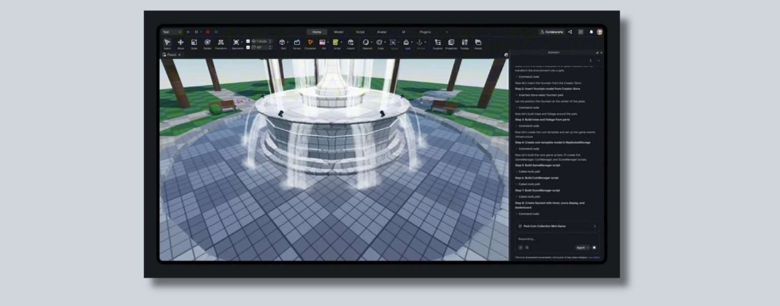 Anteprima: L’AI di Roblox ora pianifica, costruisce e testa i giochi