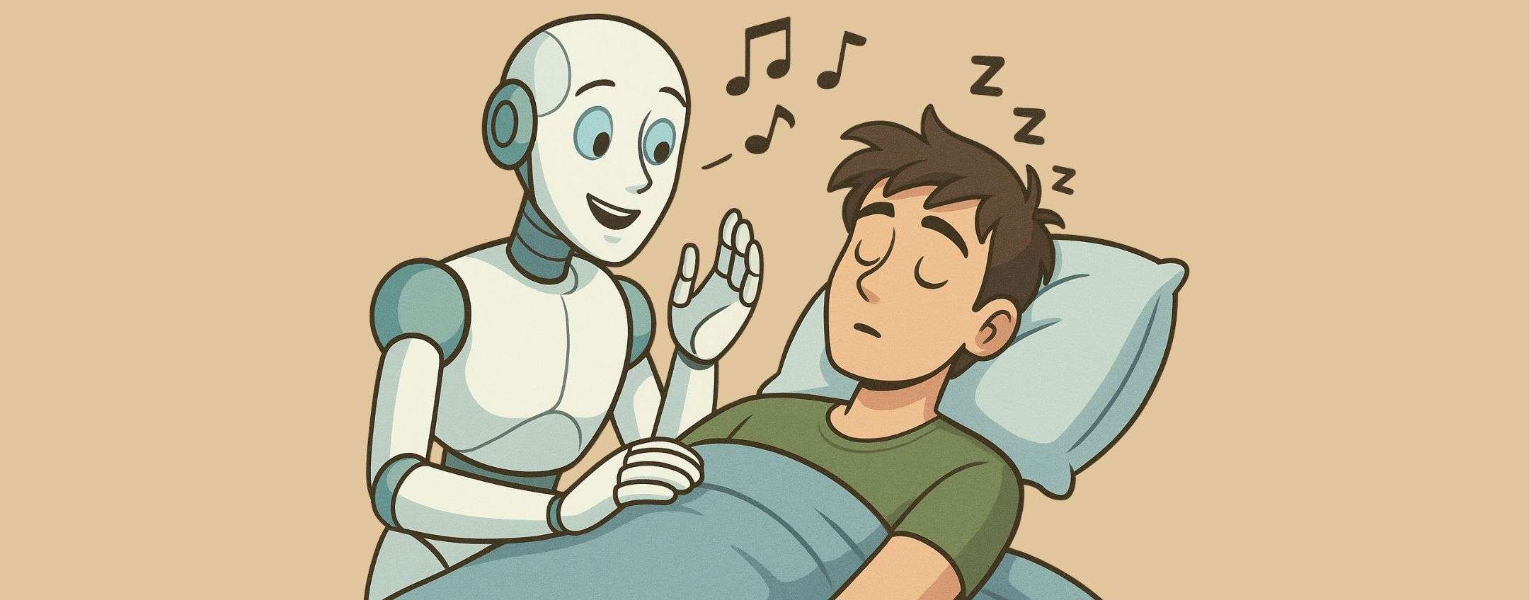 Routine serale prima di andare a letto con l'AI