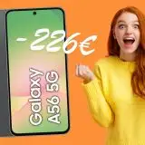 Samsung Galaxy A56 da 256GB è il migliore mid range e ora è in sconto di 226€