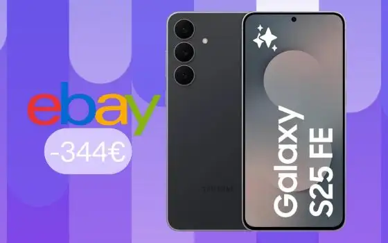Samsung Galaxy S25 FE 5G da 256GB a un prezzo mai visto (-344€)
