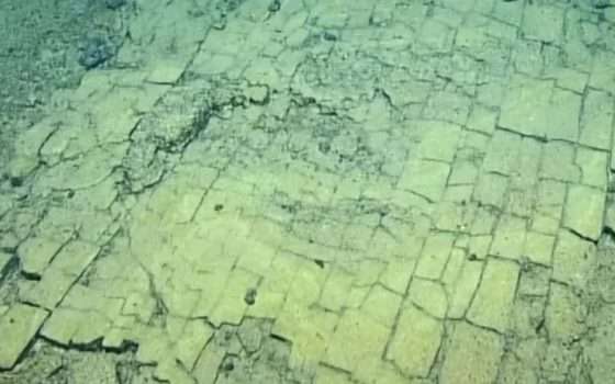 Scoperta una strada di mattoni gialli sul fondo dell'oceano