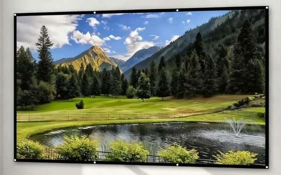 Telo proiettore fino a 100 pollici da soli 4,27 euro su Amazon Haul