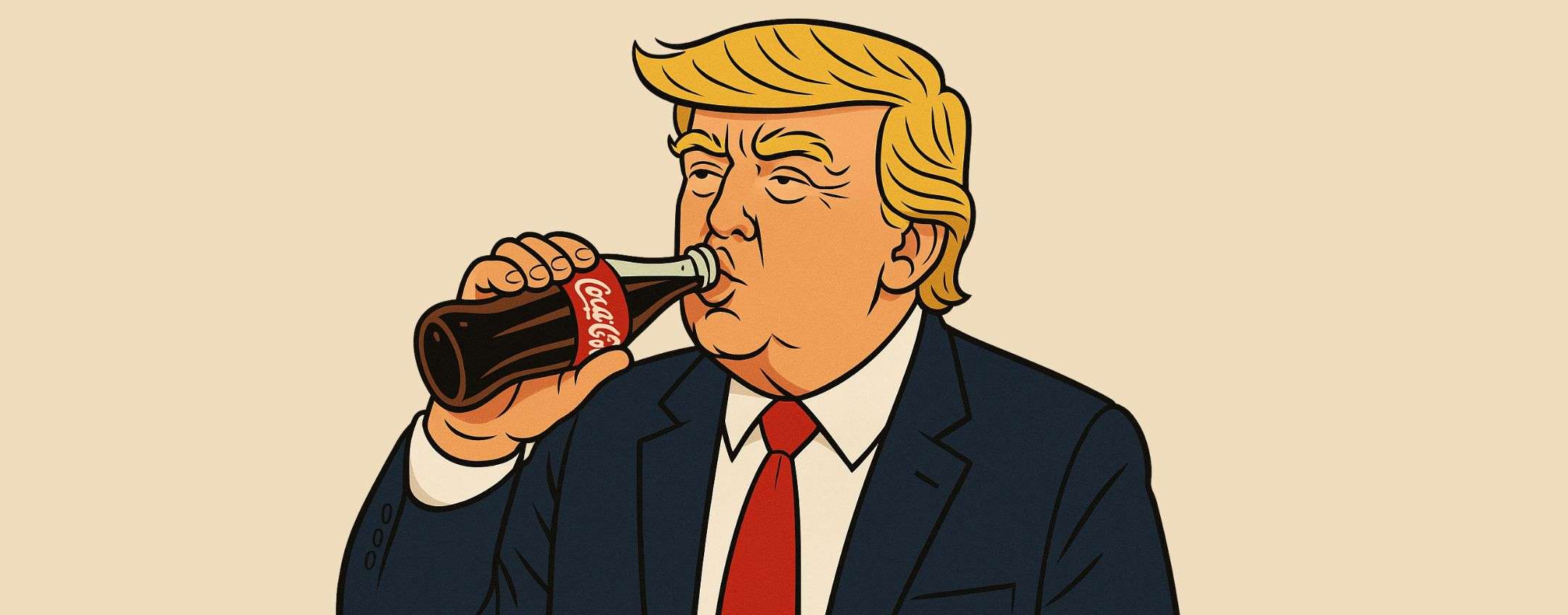 Trump pensa che la Coca-Cola elimini le cellule cancerose