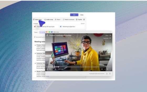Teams genera riassunti video delle riunioni con i momenti chiave