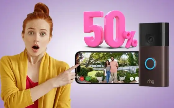 Videocitofono a batteria Ring al 50%: installazione semplice e controllo remoto