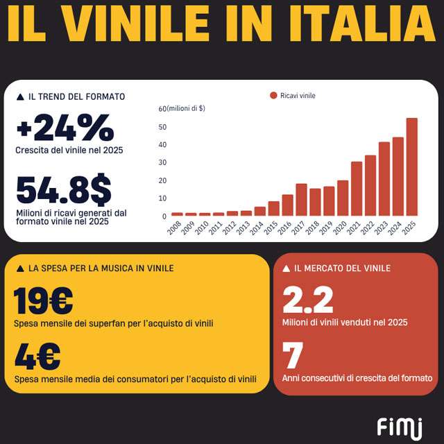 I numeri del vinile in Italia