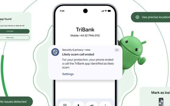 Android: nuove protezioni contro truffe e furti