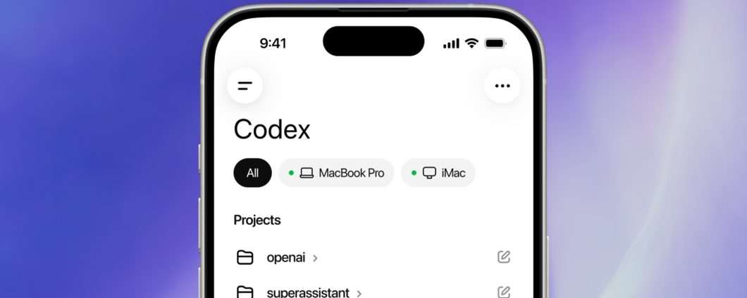 Codex nell'app ChatGPT per l'accesso remoto da smartphone