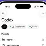Codex nell'app ChatGPT per l'accesso remoto da smartphone