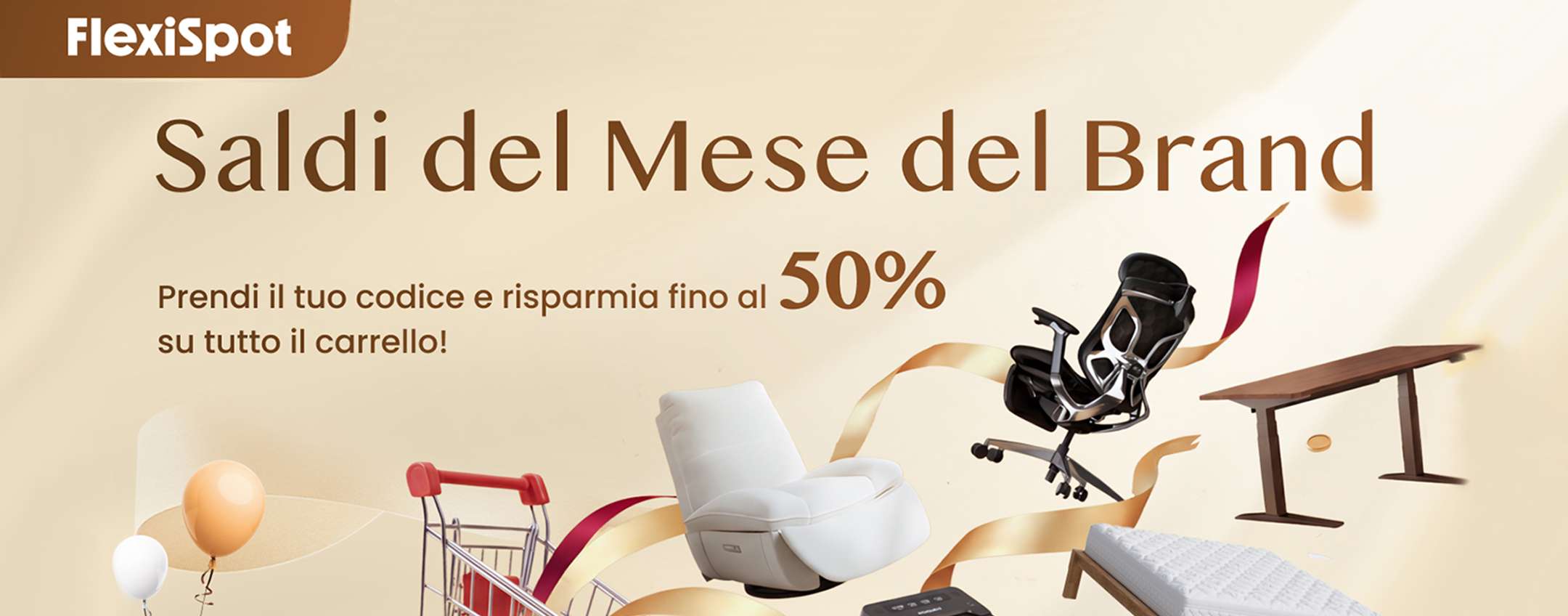 FlexiSpot lancia il Brand Day: scrivania E7 Pro e sedia C7 fino al 50% di sconto