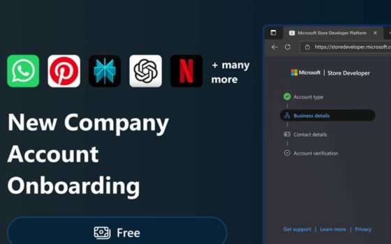 Pubblicare app sul Microsoft Store è gratis anche per le aziende